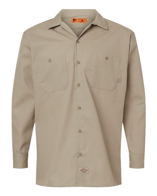Dickies Men's Tall Industrial Long Sleeve Work Shirt L535T