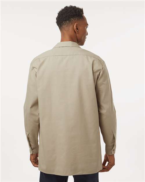 Dickies Men's Tall Industrial Long Sleeve Work Shirt L535T
