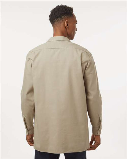 Dickies Men's Tall Industrial Long Sleeve Work Shirt L535T