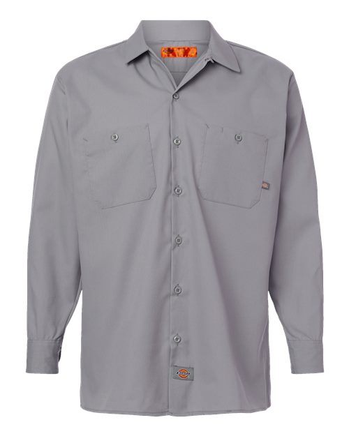 Dickies Men's Tall Industrial Long Sleeve Work Shirt L535T