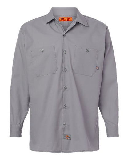Dickies Men's Tall Industrial Long Sleeve Work Shirt L535T