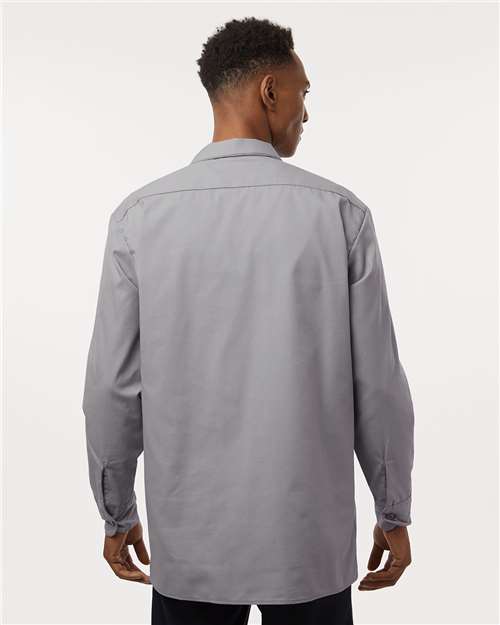 Dickies Men's Tall Industrial Long Sleeve Work Shirt L535T