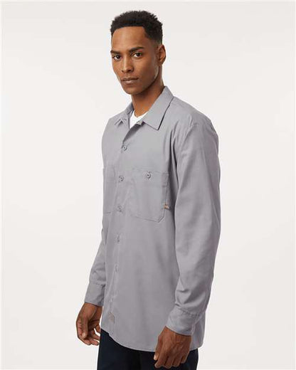 Dickies Men's Tall Industrial Long Sleeve Work Shirt L535T