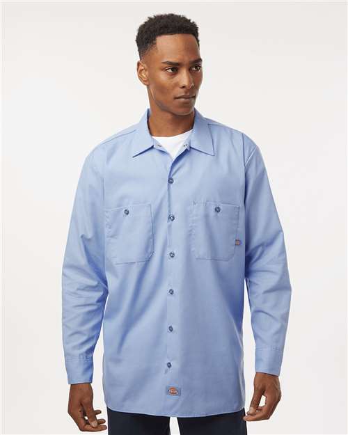 Dickies Men's Tall Industrial Long Sleeve Work Shirt L535T