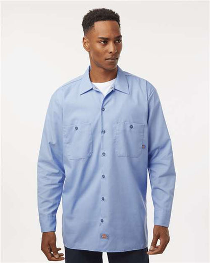 Dickies Men's Tall Industrial Long Sleeve Work Shirt L535T