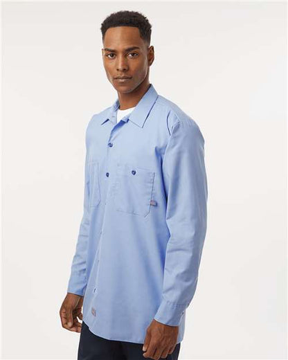 Dickies Men's Tall Industrial Long Sleeve Work Shirt L535T