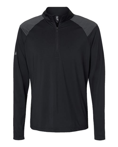 Adidas Men's Ultimate365 Lightweight Shoulder Stripe Quarter-Zip Pullover A520