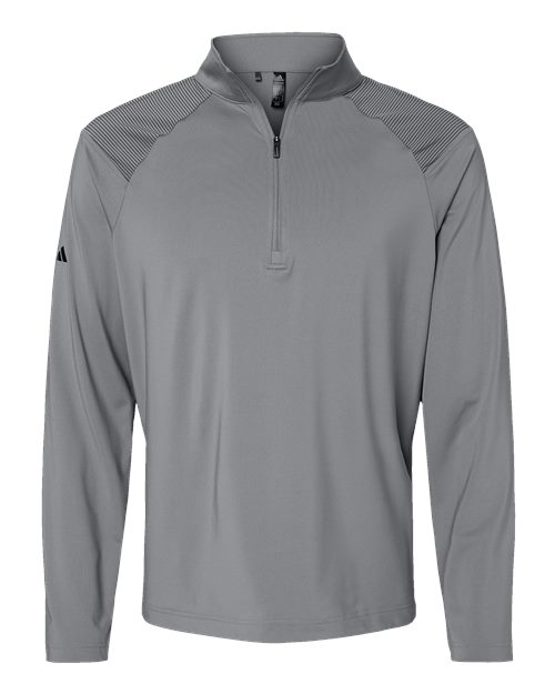 Adidas Men's Ultimate365 Lightweight Shoulder Stripe Quarter-Zip Pullover A520