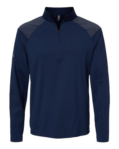 Adidas Men's Ultimate365 Lightweight Shoulder Stripe Quarter-Zip Pullover A520