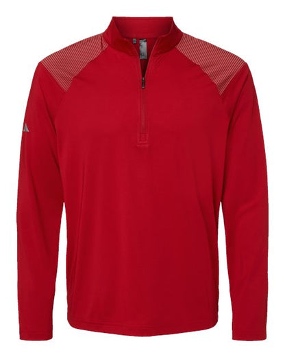 Adidas Men's Ultimate365 Lightweight Shoulder Stripe Quarter-Zip Pullover A520