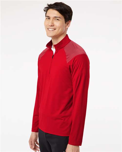 Adidas Men's Ultimate365 Lightweight Shoulder Stripe Quarter-Zip Pullover A520