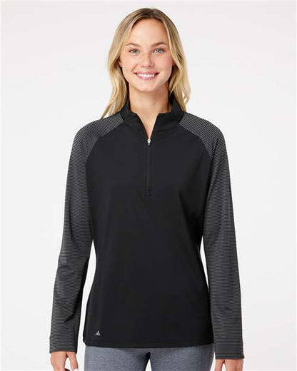 Adidas Women's Ultimate365 Lightweight Raglan Quarter-Zip Pullover A521