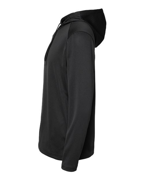 Adidas Men's Textured Mixed Media Midweight Hooded Sweatshirt A530