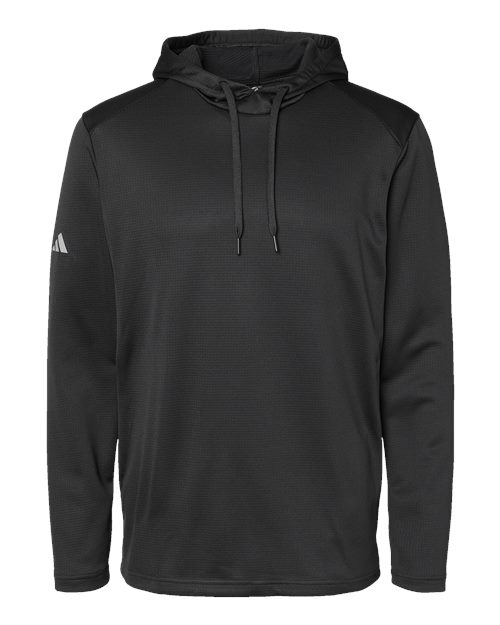 Adidas Men's Textured Mixed Media Midweight Hooded Sweatshirt A530