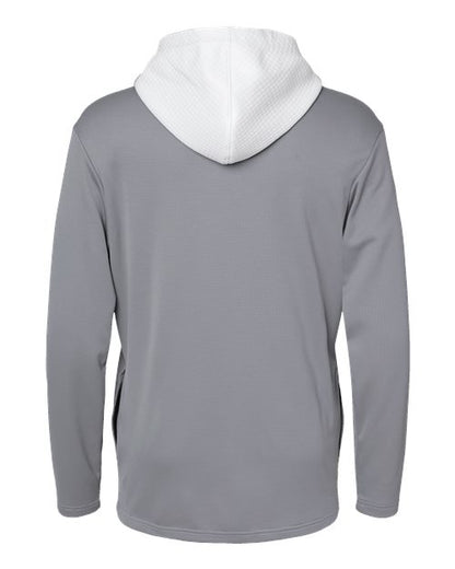 Adidas Men's Textured Mixed Media Midweight Hooded Sweatshirt A530