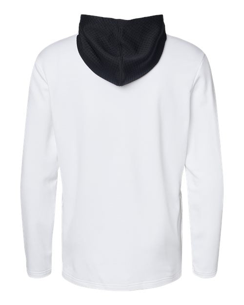 Adidas Men's Textured Mixed Media Midweight Hooded Sweatshirt A530