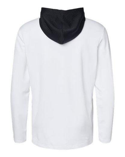 Adidas Men's Textured Mixed Media Midweight Hooded Sweatshirt A530