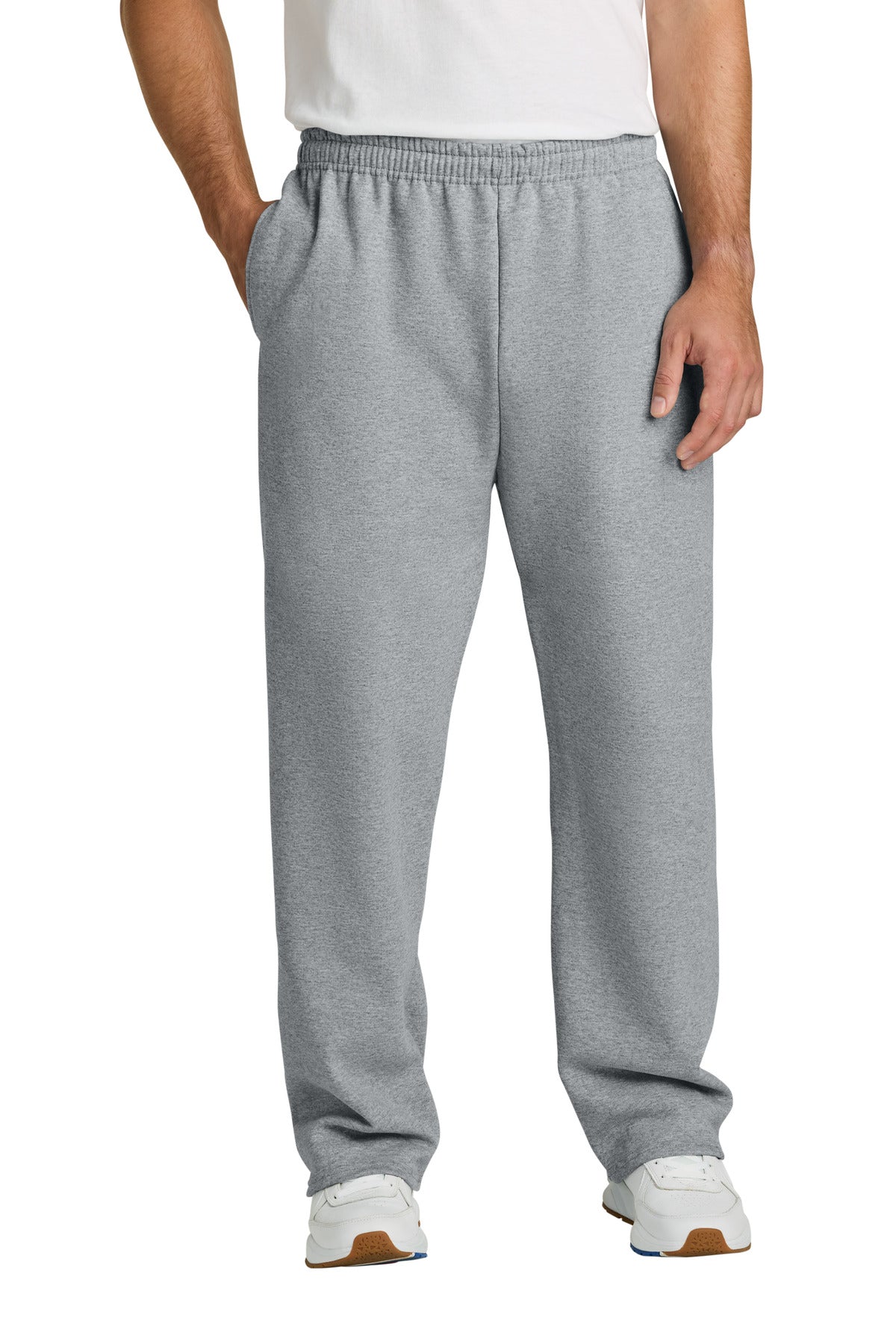 Jerzees NuBlend Open Bottom Pant with Pockets. 974MP