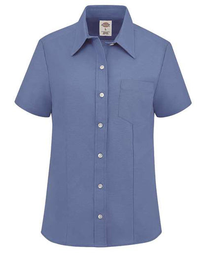 Dickies Women's Short Sleeve Stretch Oxford Shirt S254