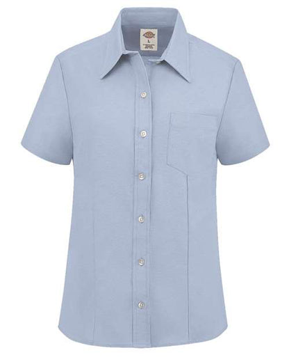Dickies Women's Short Sleeve Stretch Oxford Shirt S254