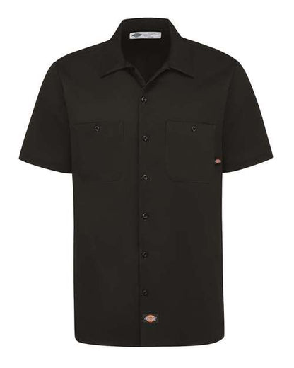 Dickies Men's Industrial Short Sleeve Cotton Work Shirt S307