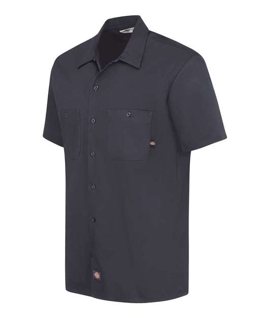 Dickies Men's Industrial Short Sleeve Cotton Work Shirt S307