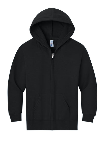 Jerzees - Youth NuBlend Full-Zip Hooded Sweatshirt.  993B