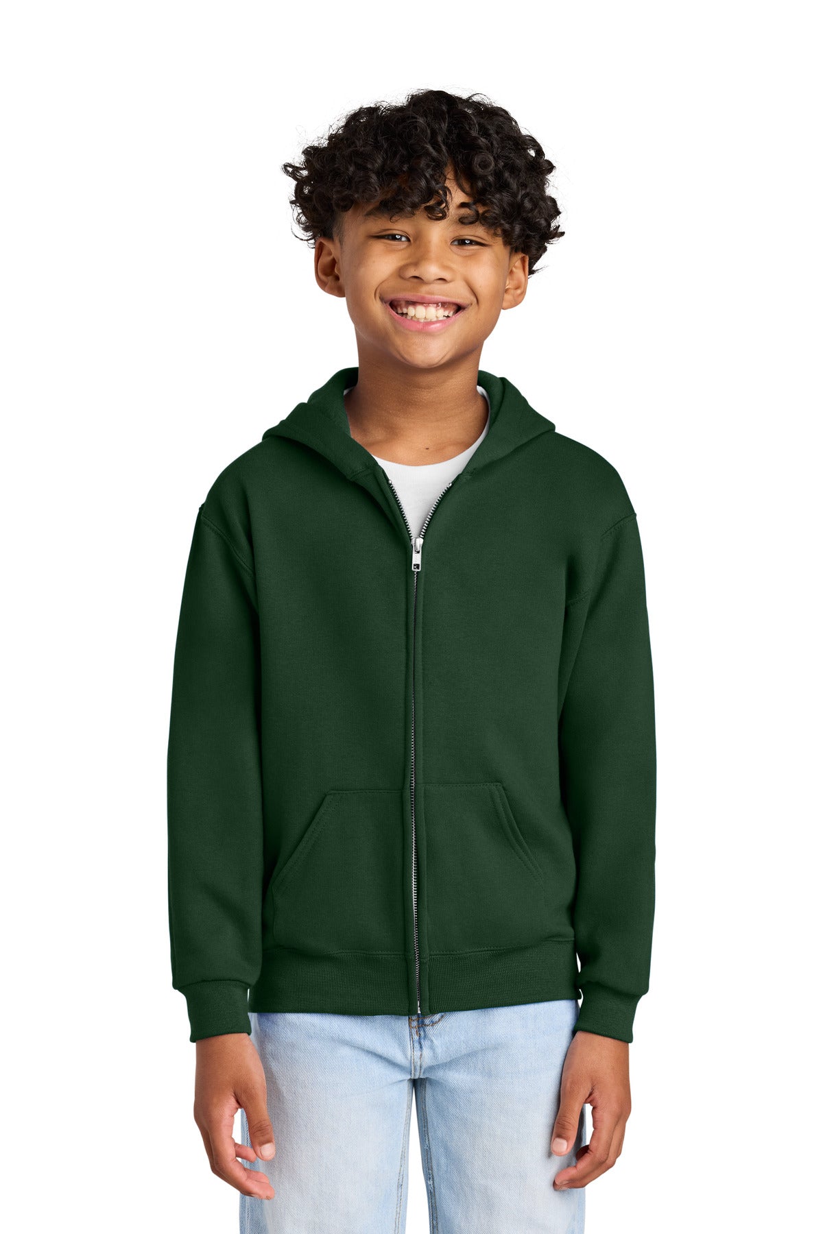 Jerzees - Youth NuBlend Full-Zip Hooded Sweatshirt.  993B