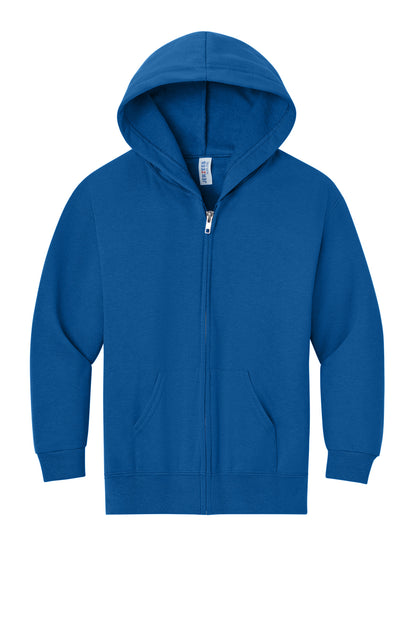 Jerzees - Youth NuBlend Full-Zip Hooded Sweatshirt.  993B
