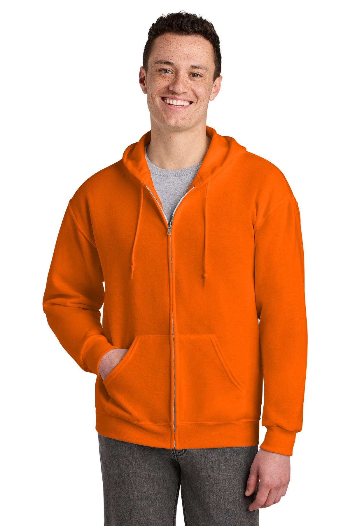Jerzees - NuBlend Full-Zip Hooded Sweatshirt.  993M