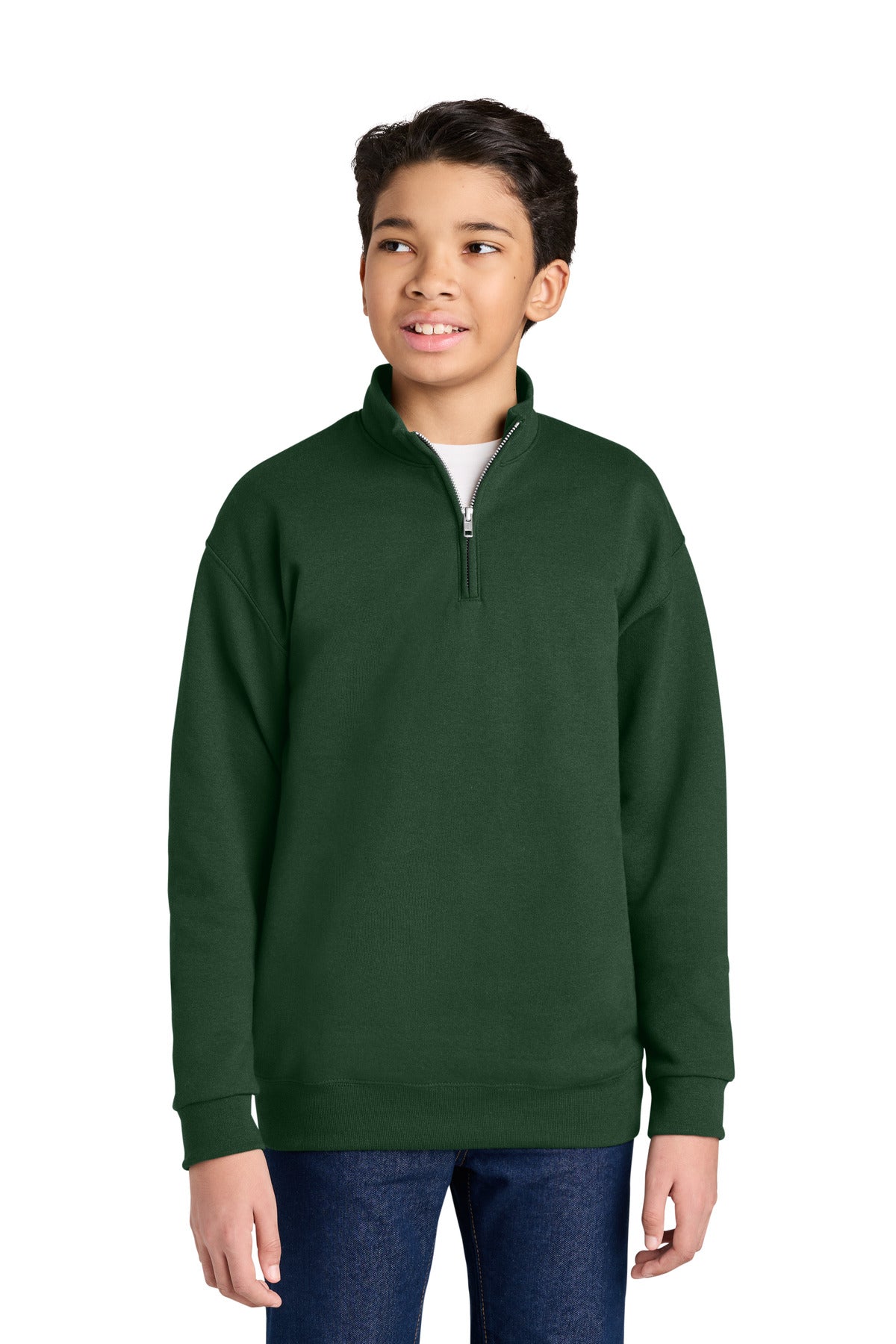 Jerzees Youth NuBlend 1/4-Zip Cadet Collar Sweatshirt 995Y