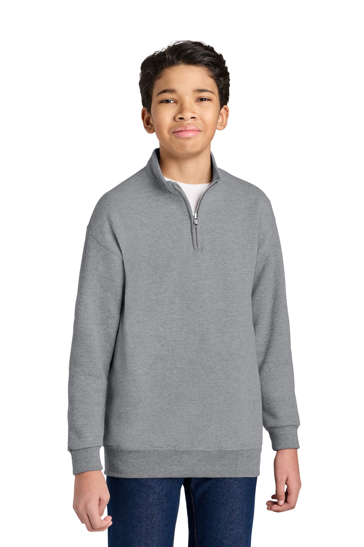 Jerzees Youth NuBlend 1/4-Zip Cadet Collar Sweatshirt 995Y