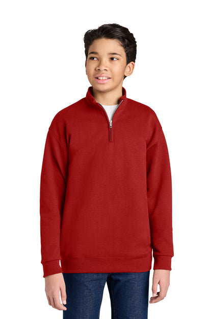 Jerzees Youth NuBlend 1/4-Zip Cadet Collar Sweatshirt 995Y
