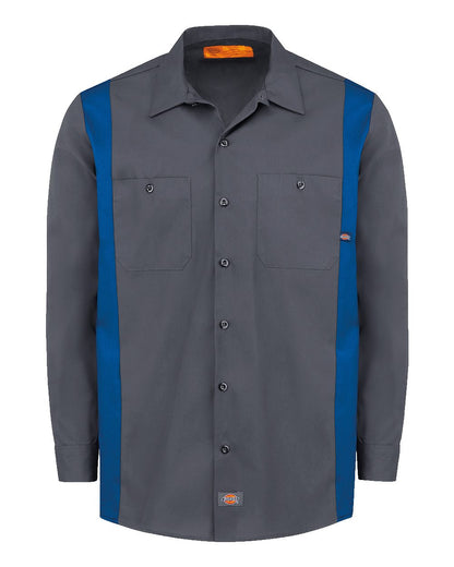 Dickies Men's Tall Industrial Colorblocked Long Sleeve Shirt 5524T