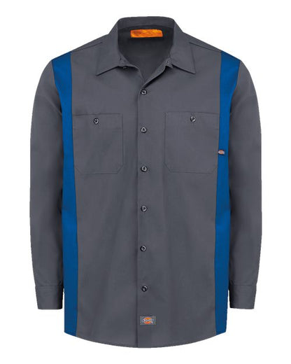 Dickies Men's Tall Industrial Colorblocked Long Sleeve Shirt 5524T