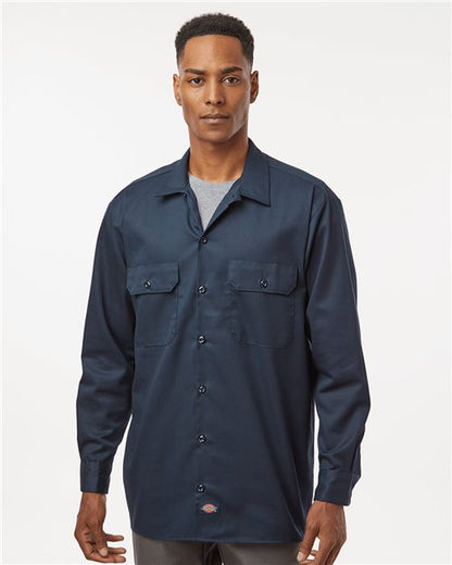 Dickies Men's Tall Long Sleeve Work Shirt 5574T