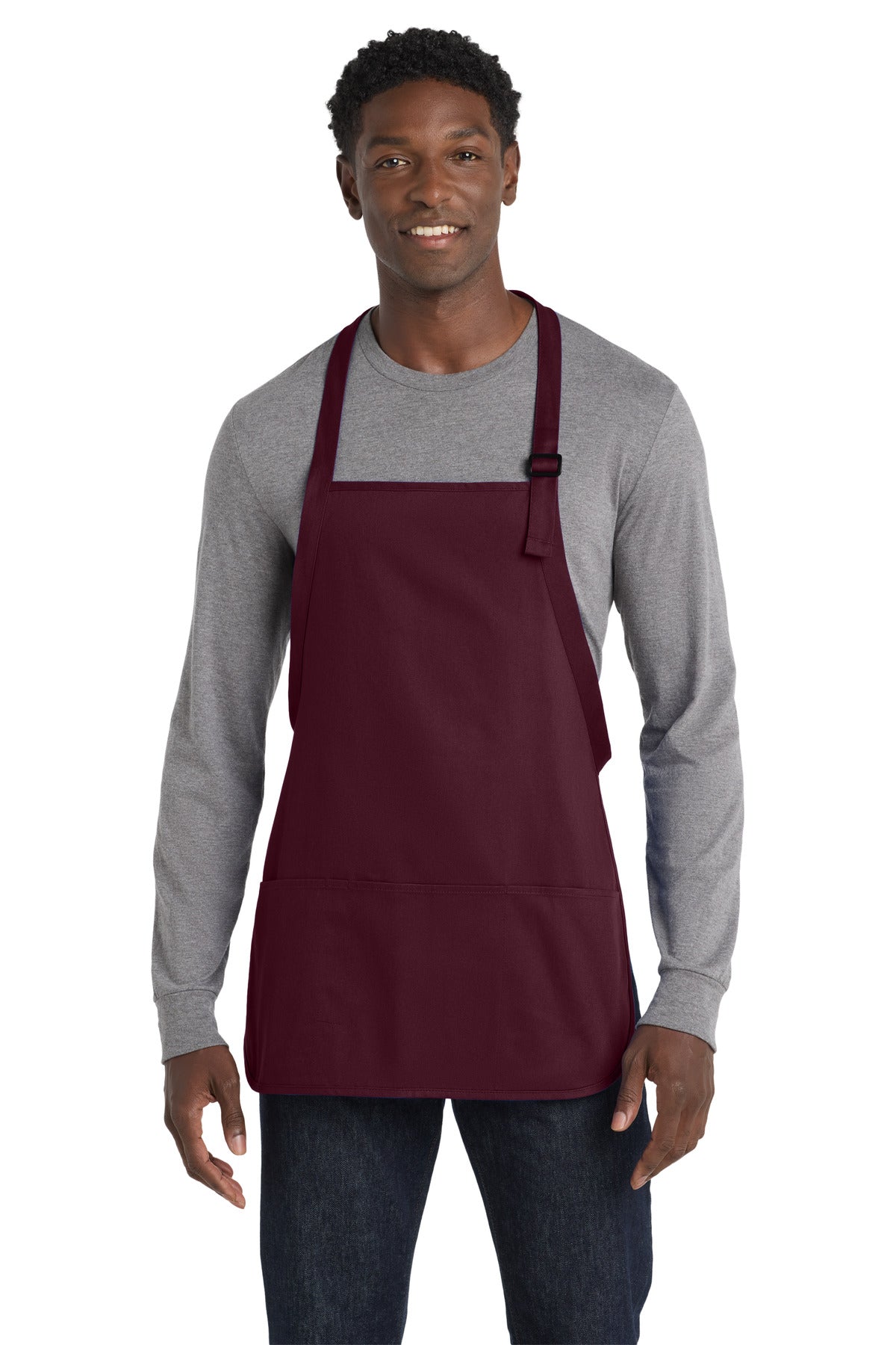 Port Authority Medium-Length Apron with Pouch Pockets.  A510