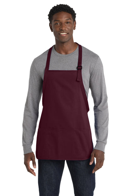 Port Authority Medium-Length Apron with Pouch Pockets.  A510