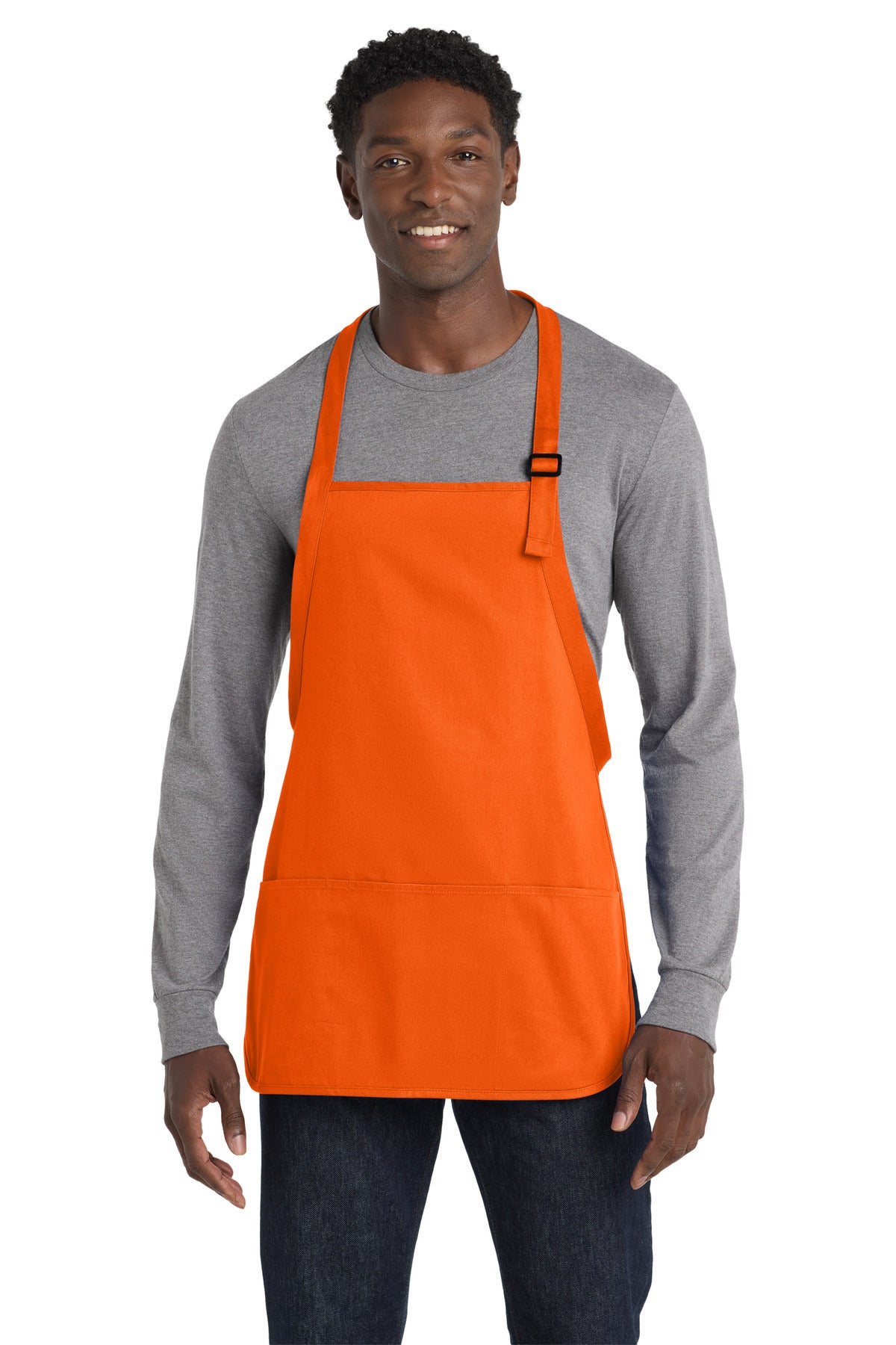 Port Authority Medium-Length Apron with Pouch Pockets.  A510