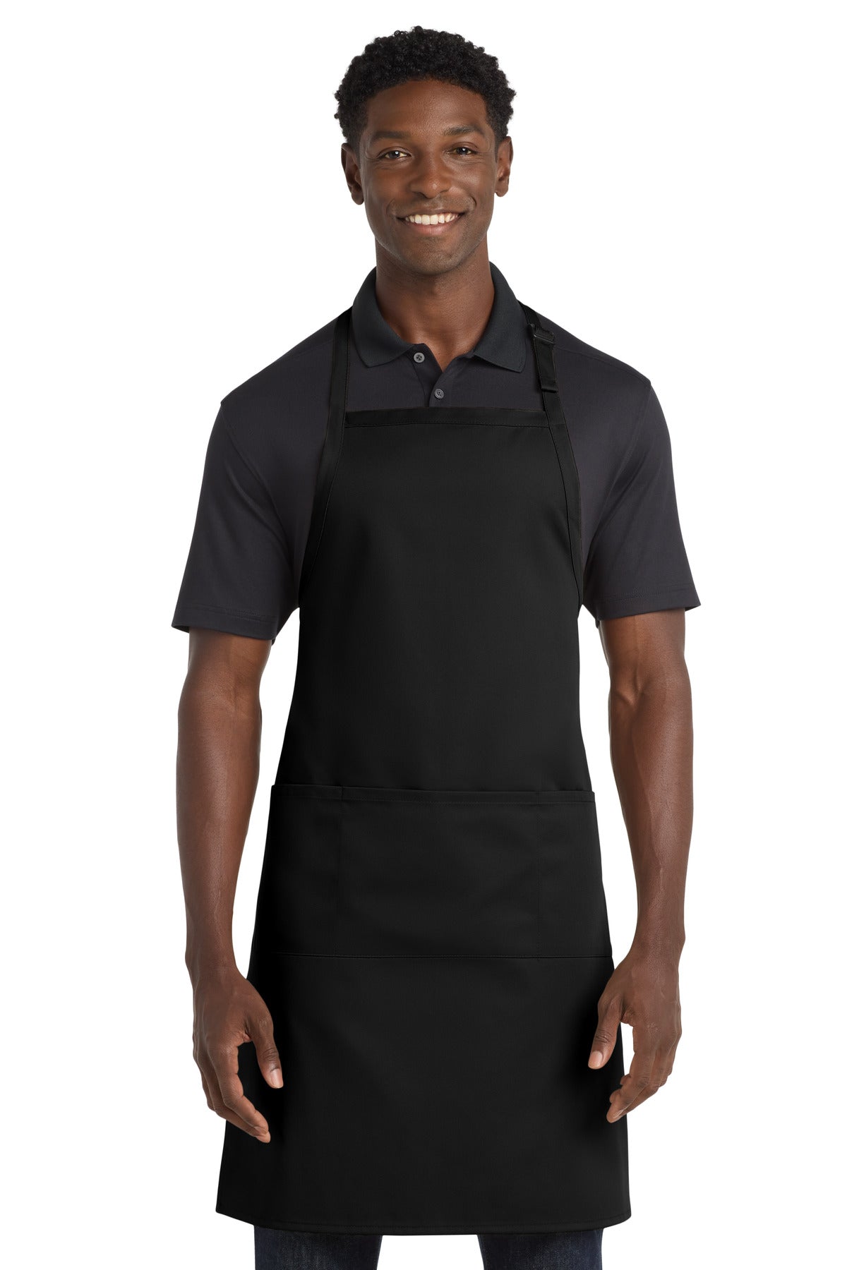 Port Authority Easy Care Extra Long Bib Apron with Stain Release. A700