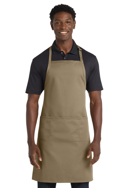 Port Authority Easy Care Extra Long Bib Apron with Stain Release. A700