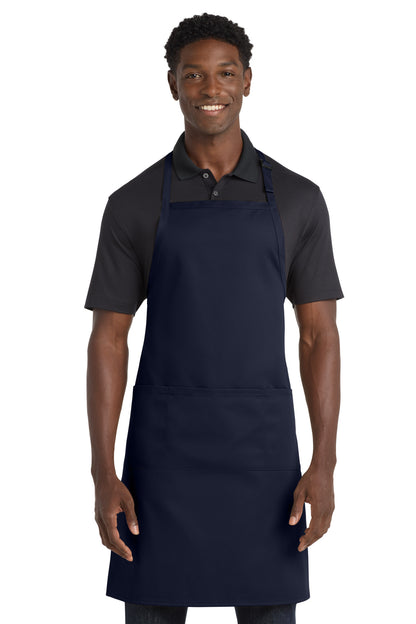 Port Authority Easy Care Extra Long Bib Apron with Stain Release. A700