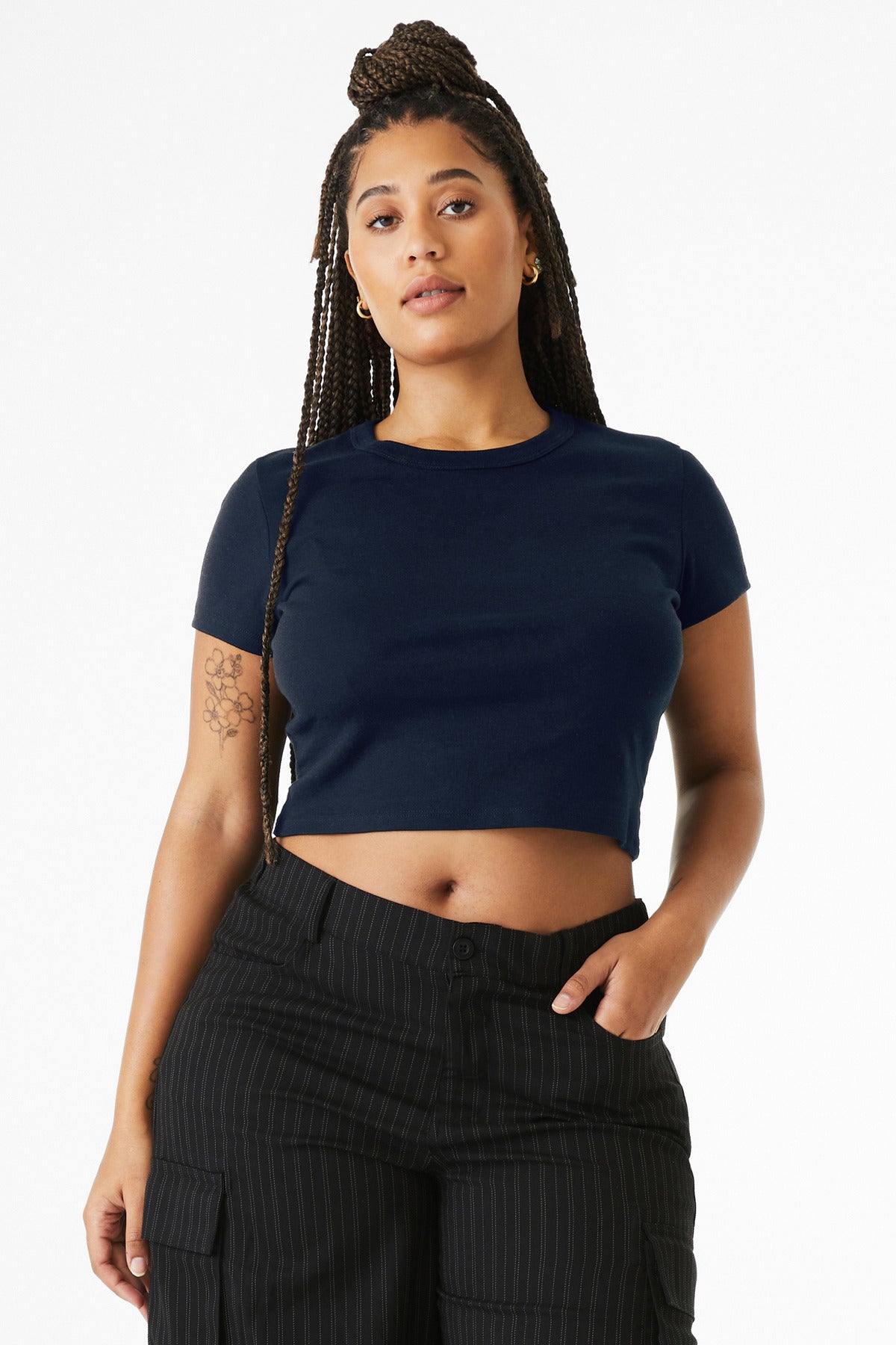 BELLA+CANVAS Women's Micro Rib Baby Tee BC1010
