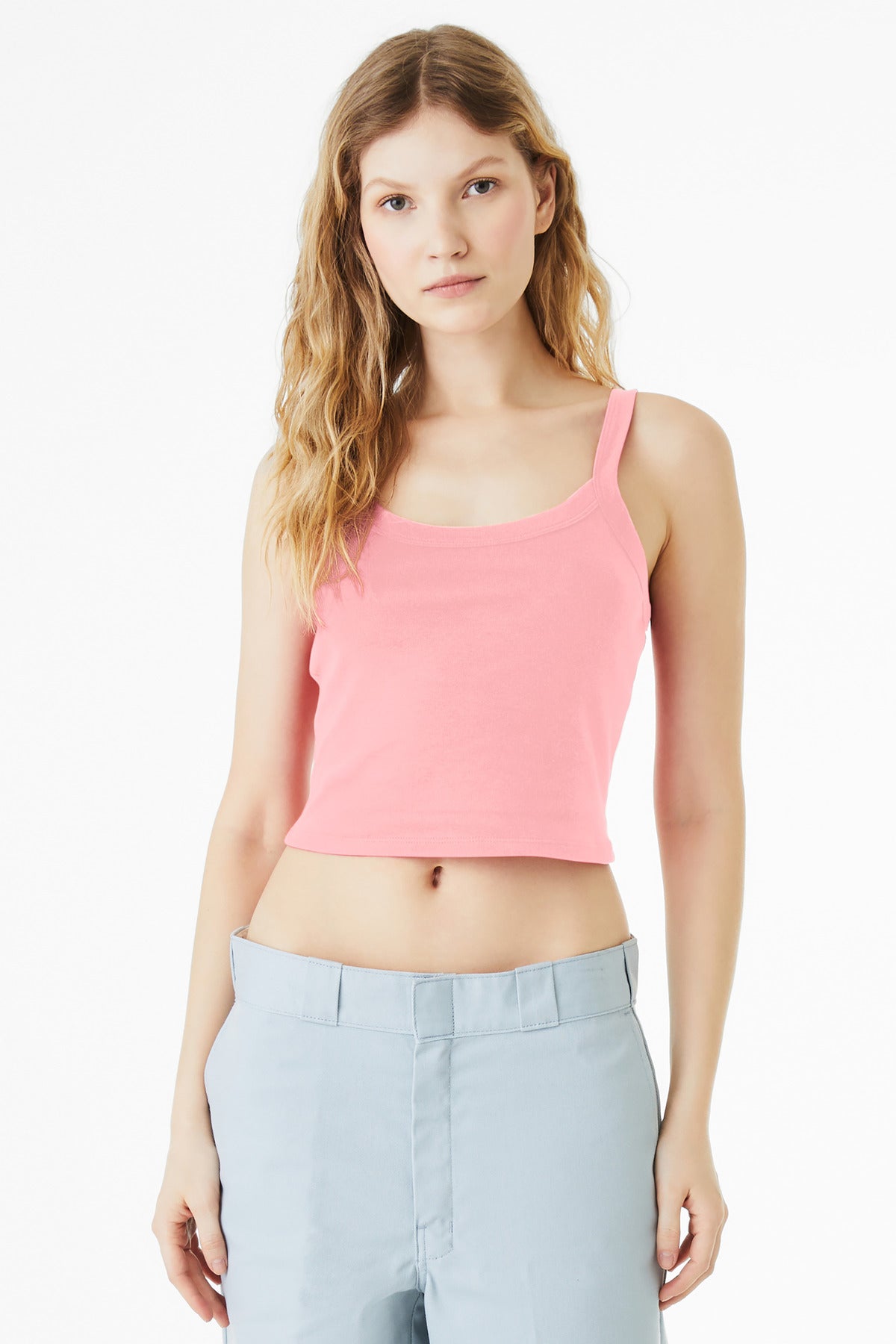 BELLA+CANVAS Women's Micro Rib Spaghetti Strap Tank BC1012