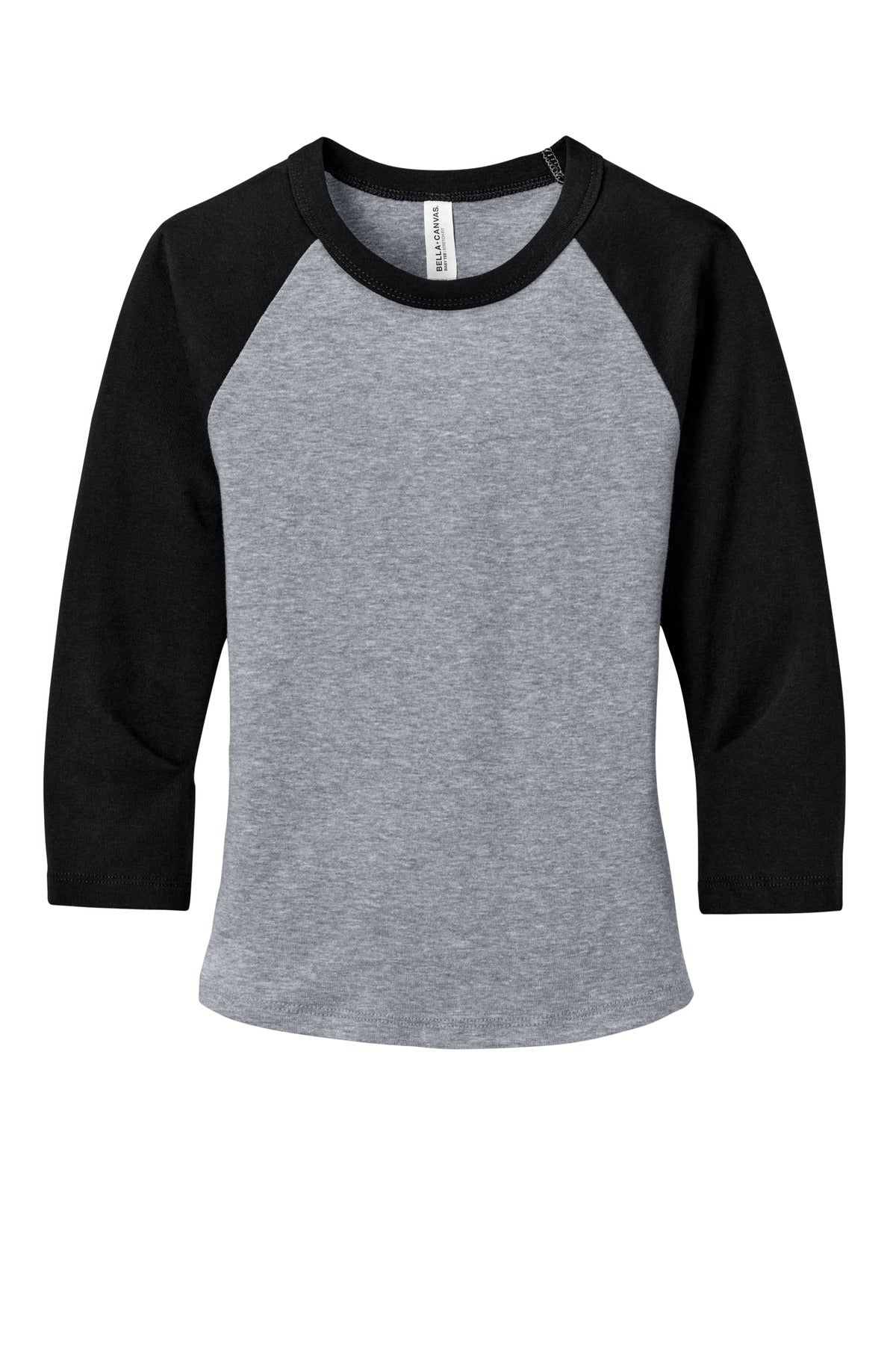 BELLA+CANVAS Women's Micro Rib 3/4 Raglan Baby Tee BC1200