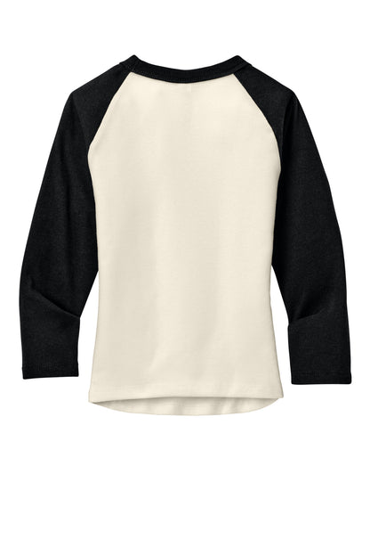 BELLA+CANVAS Women's Micro Rib 3/4 Raglan Baby Tee BC1200