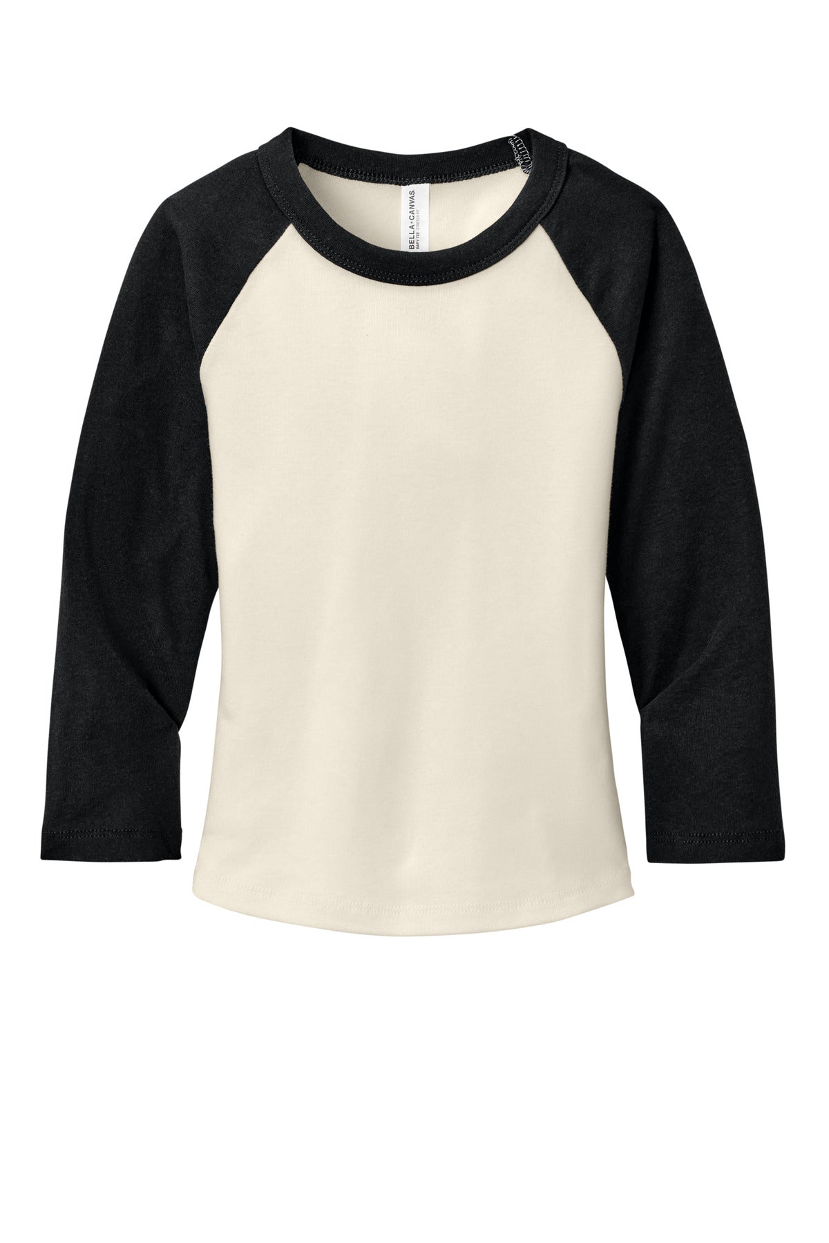 BELLA+CANVAS Women's Micro Rib 3/4 Raglan Baby Tee BC1200