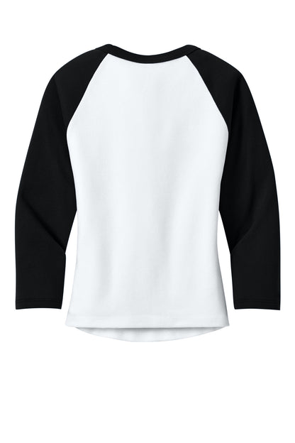 BELLA+CANVAS Women's Micro Rib 3/4 Raglan Baby Tee BC1200