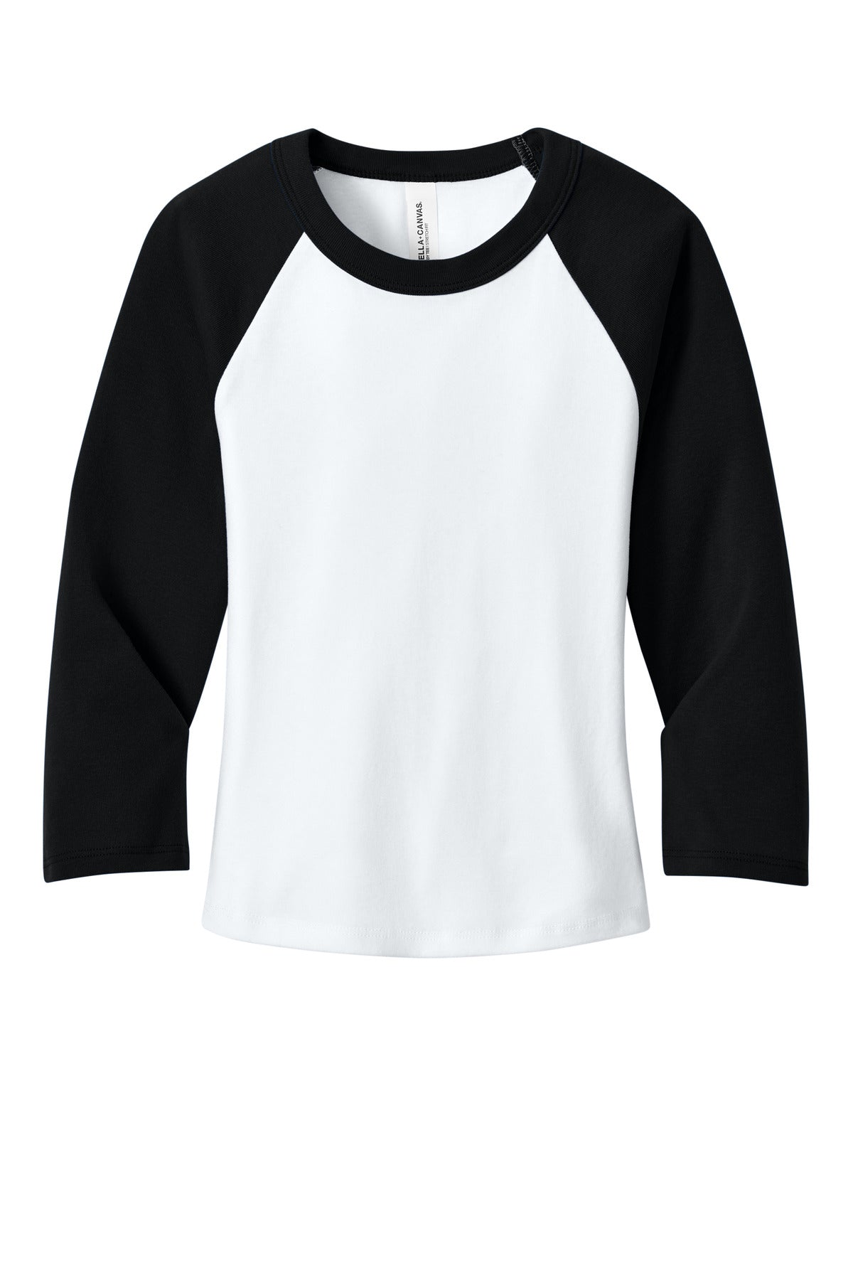 BELLA+CANVAS Women's Micro Rib 3/4 Raglan Baby Tee BC1200