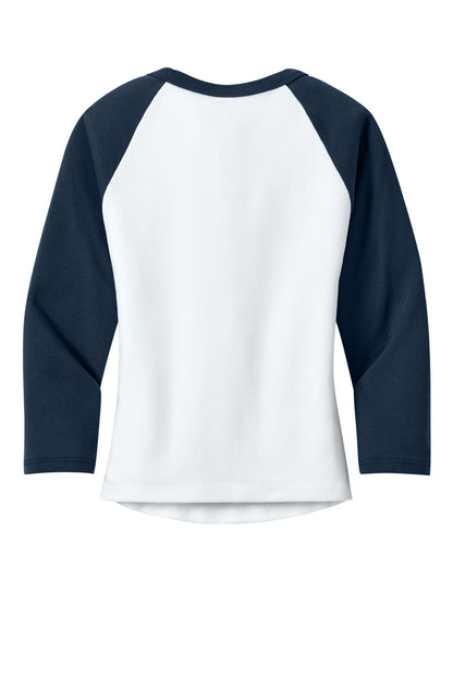 BELLA+CANVAS Women's Micro Rib 3/4 Raglan Baby Tee BC1200